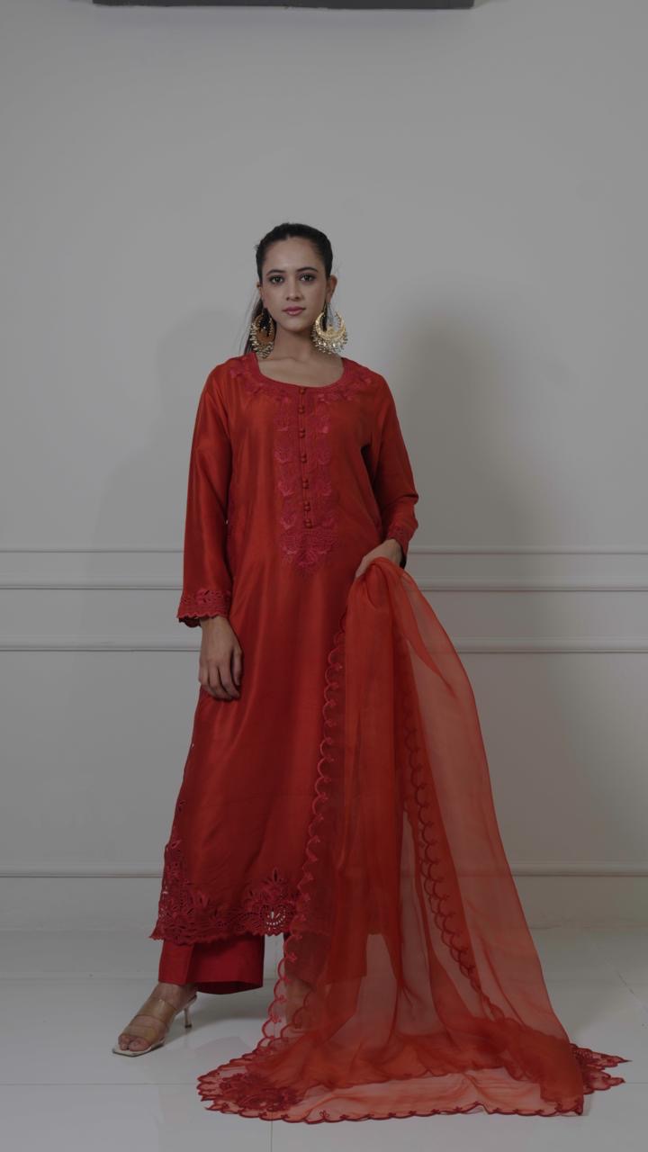 Luxurious silk attire