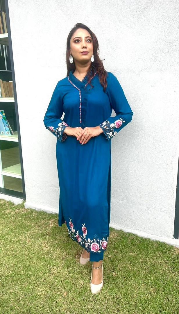 Karandi with embroidery