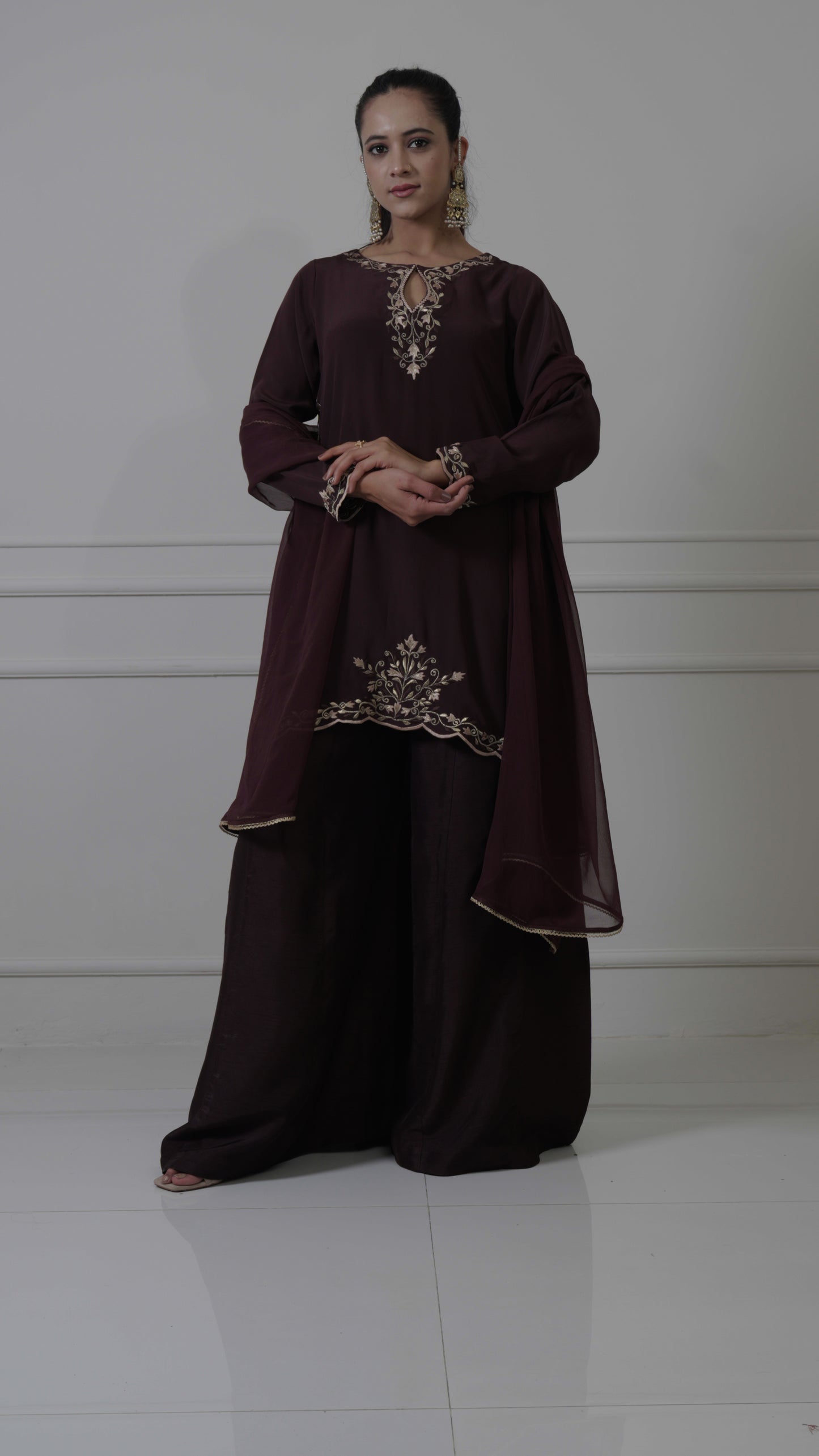 Short kurti with palazo pants